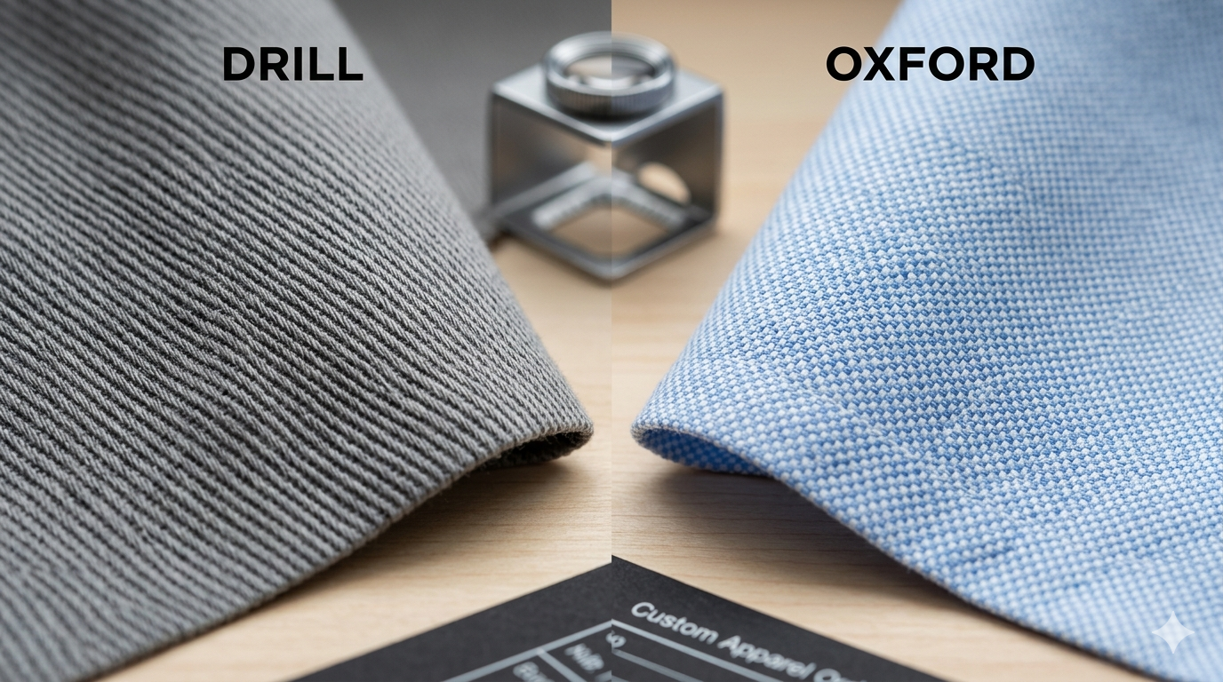 drill vs Oxford illustrare